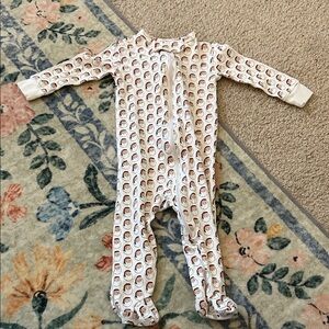 Lula and Hayes Santa Christmas footie 0-3mo